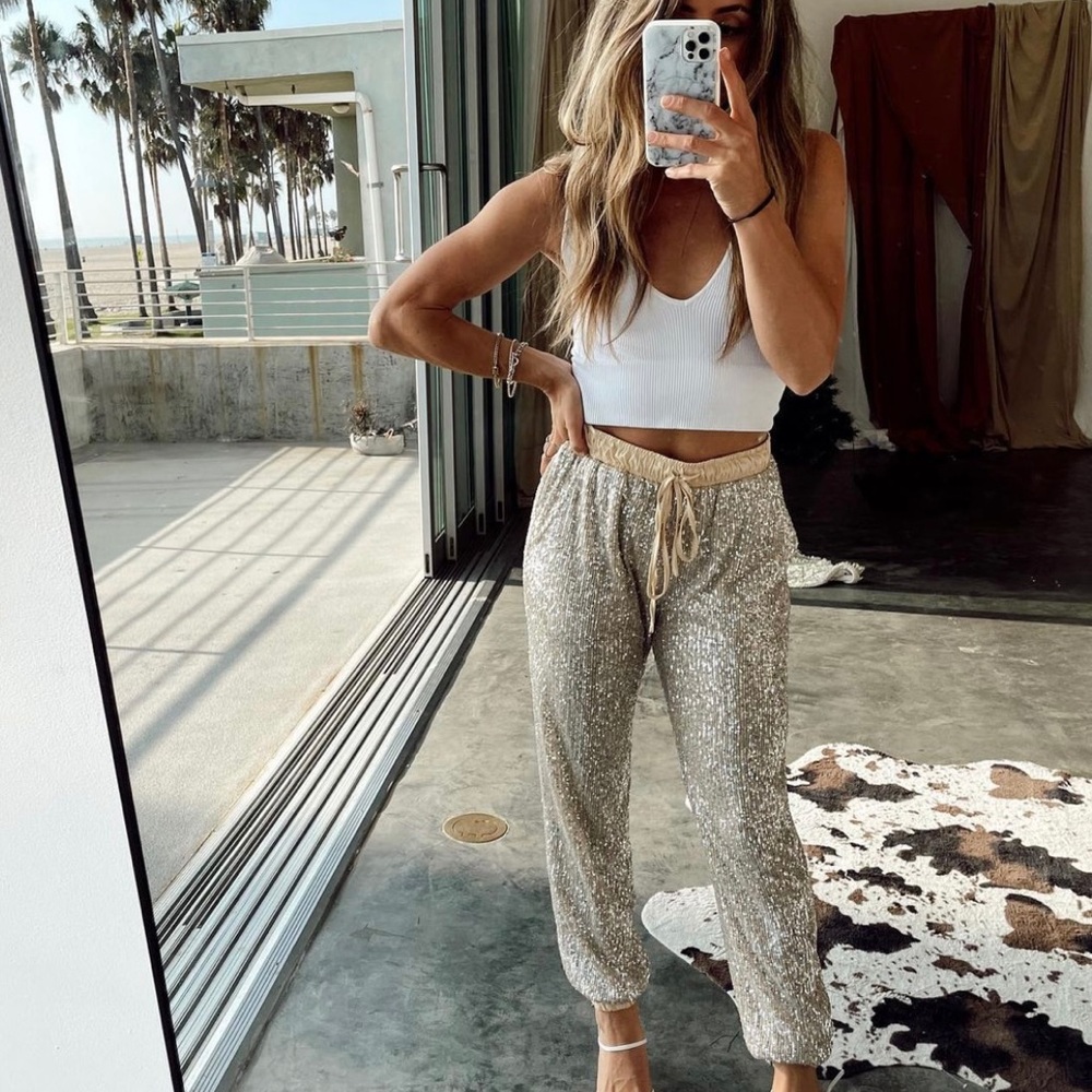 12th Tribe - Sequin Joggers